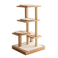 Mvdxf Cat Tree - Modern Multi-Level Tower for Indoor Cats - Sturdy Wood Construction with Sisal Scratching Posts & Plush Perches