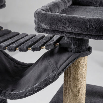 Mvdxf Double Tower Bridge Cat Tree Charcoal - Detail view