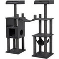 Mvdxf Double Tower Bridge Cat Tree Charcoal - Product view